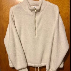 Old Navy Mock Neck Bunny Fur Pullover Half Length